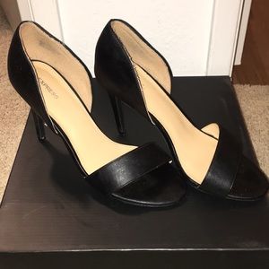 Express Black Heels